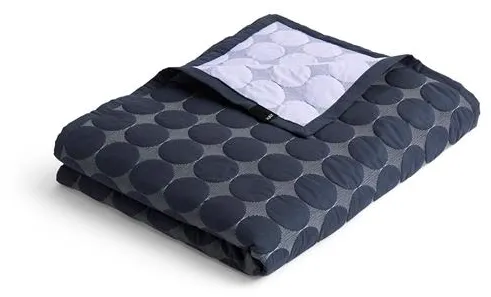 HAY Mega Dot Organic Sengetæppe 195x245 Midnight Blue